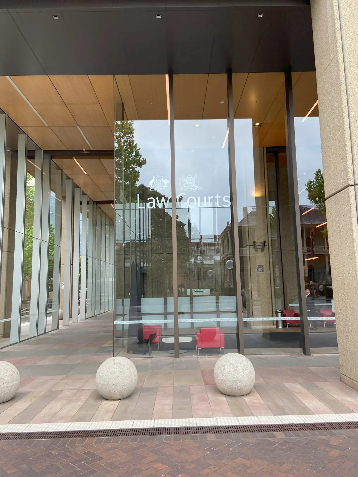 Law courts — nearby